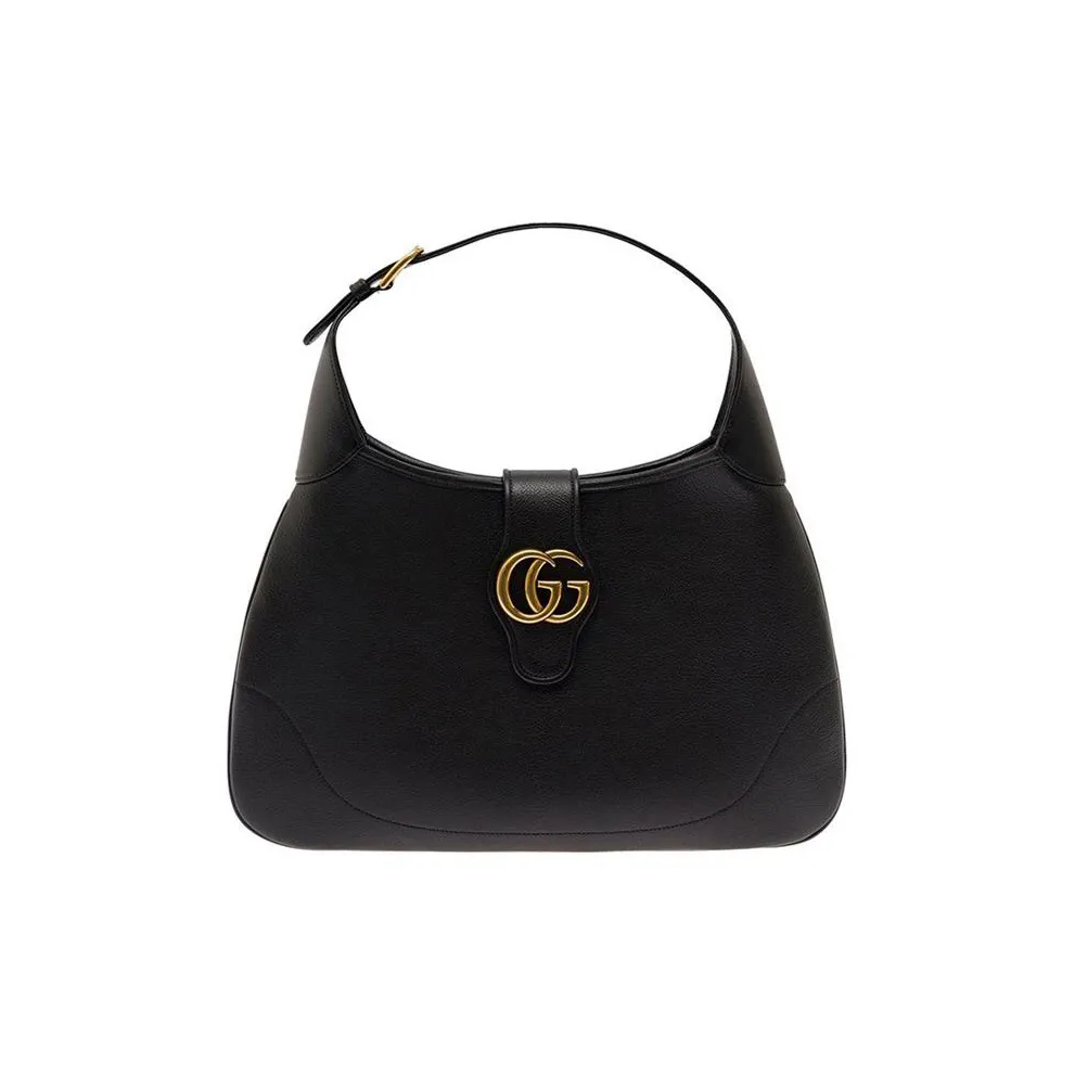 GUCCI Aphrodite Leather Portable Crossbody Bag Shoulder Bag Women's Black