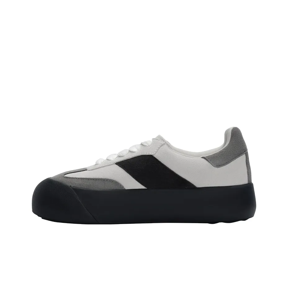 GOOD BAI DUM Pom Platform Shoes Low Top Sports Casual Shoes 4cm Unisex Gray