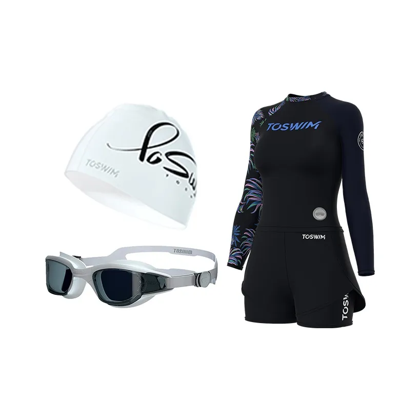 TOSWIM Swimming Sets Polyamide, Elastane Seaside Vacation Hot Spring Water Play And Swim Women's M XL XXL XXXL