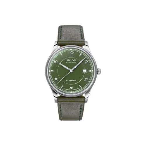 UNION GLASHUTTE/SA Автоматический Механический Движение Мужские Noramins Collection Часы 40 мм Зеленый