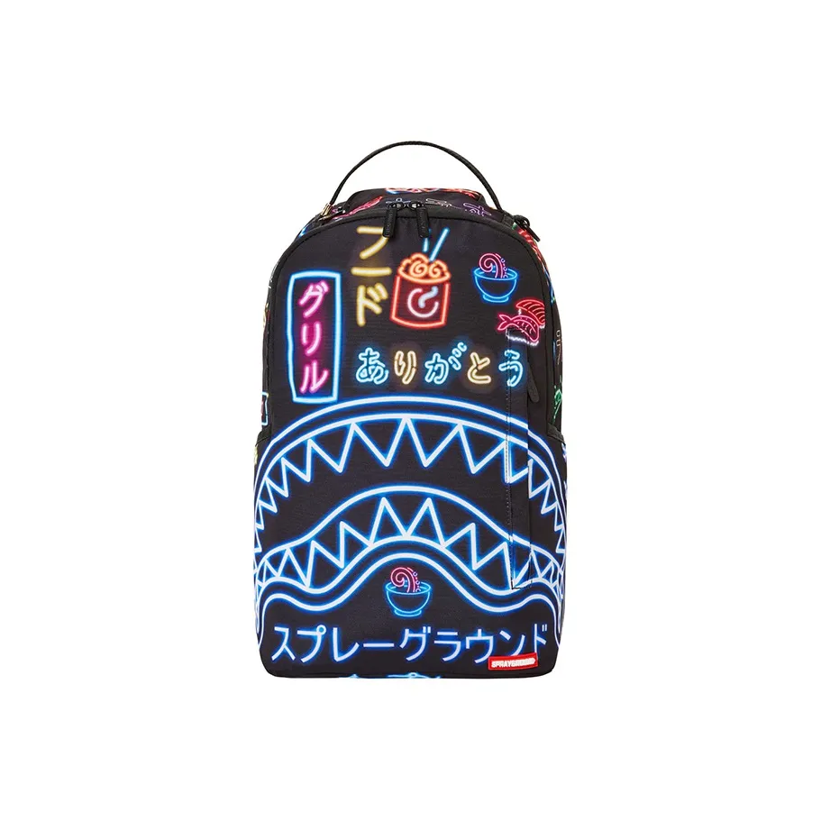 SPRAYGROUND Polyester Backpack Large Size Unisex Black