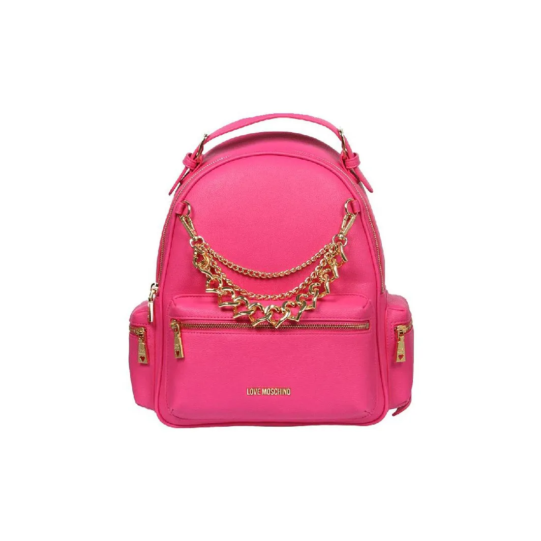 LOVE MOSCHINO ПУ (полиуретан) Рюкзак Стандартный Женский Розовый Красный