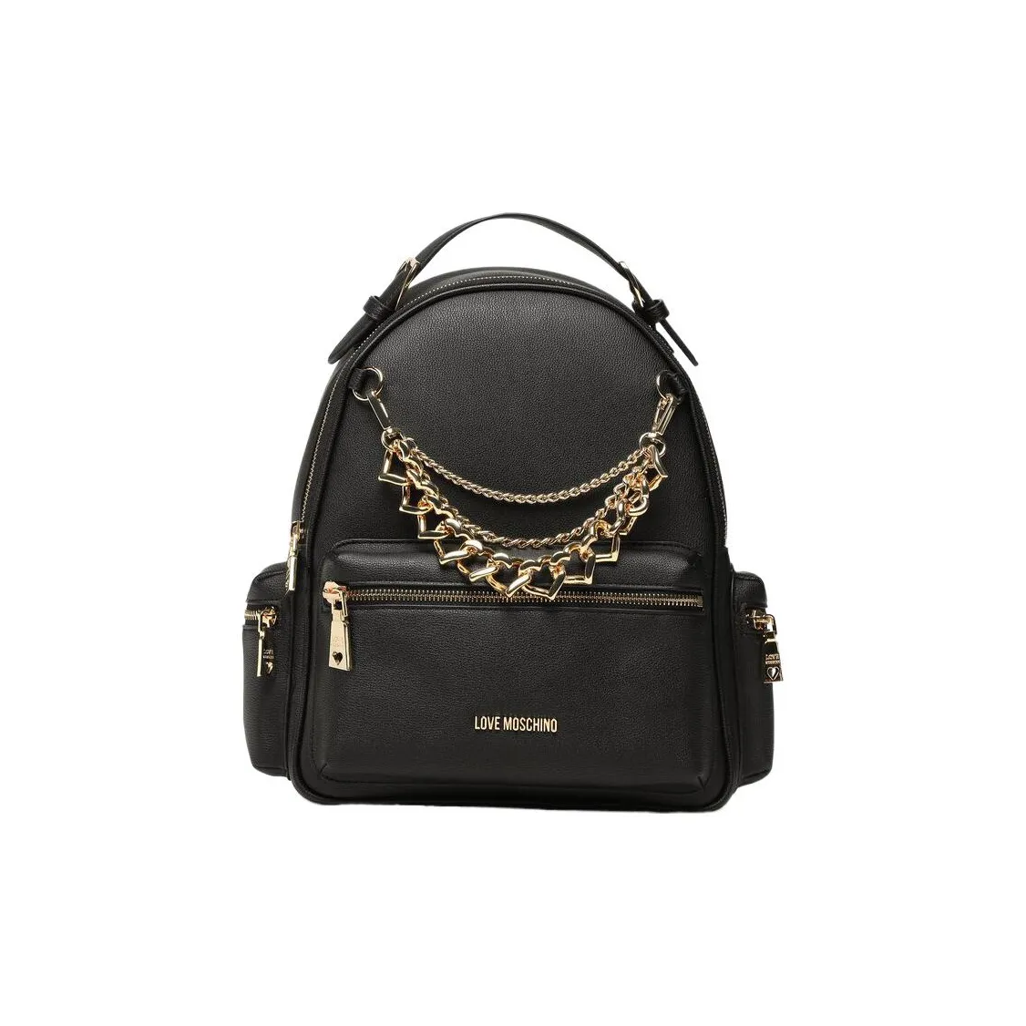 LOVE MOSCHINO Leather Backpack Tubas Women's Black