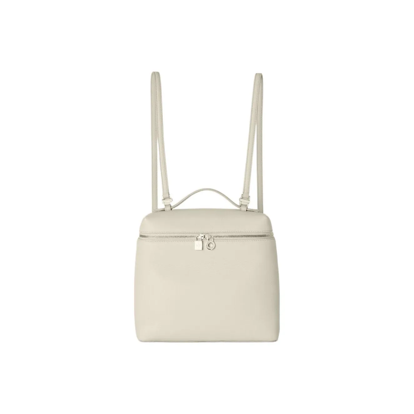 Loro Piana ExtraPocket Leather Tofu Bag Backpack Regular Women's Soft White