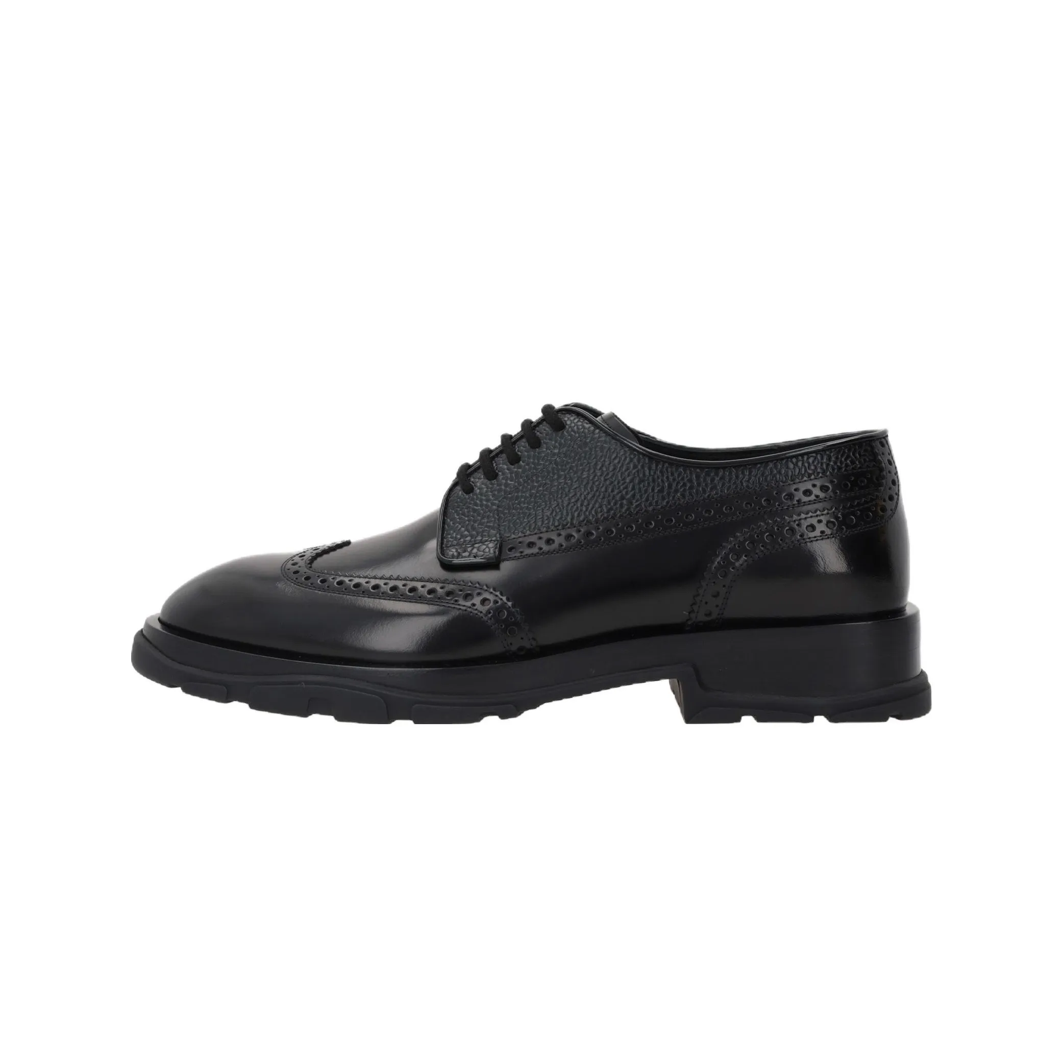 Alexander McQueen Round Toe Lace Up Brogues