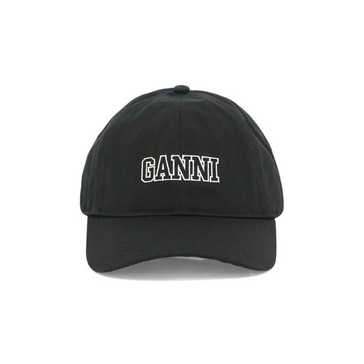 GANNI Хлопок Бейсболка Черная Женская