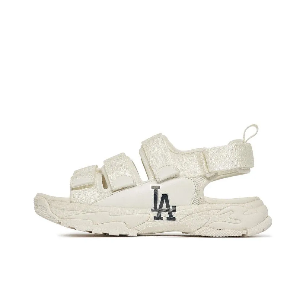 MLB Sandal Triple LA Dodgers Los Angeles Dodgers Sports Sandals Unisex White