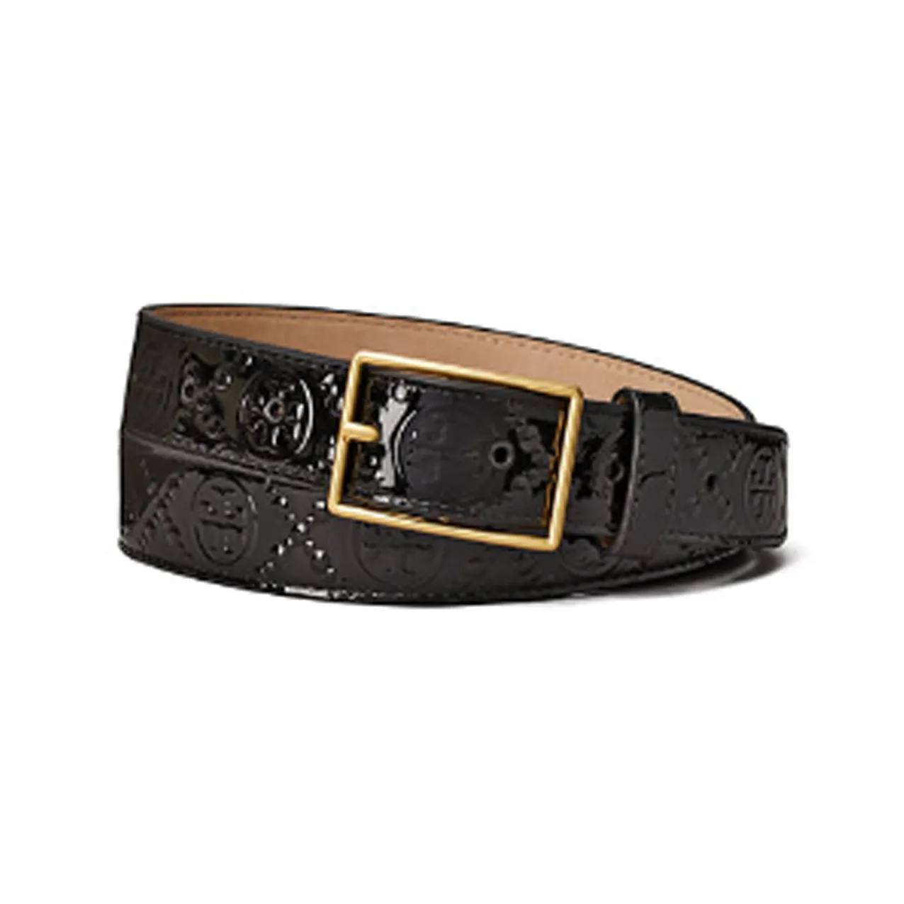 TORY BURCH T Monogram Patent leather Belt