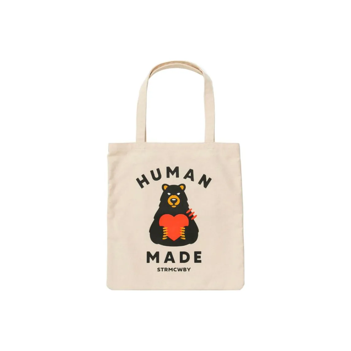HUMAN MADE Book Bear Tote Bag White