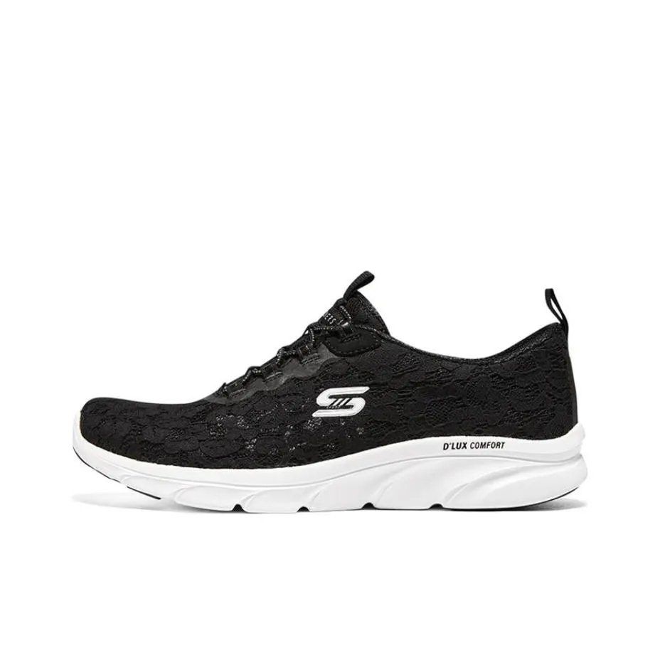 Skechers D'Lux Comfort Shoes 'Black' Women's