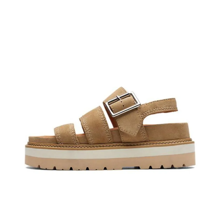 Clarks Stylish Sandal 5cm Women's Khaki
