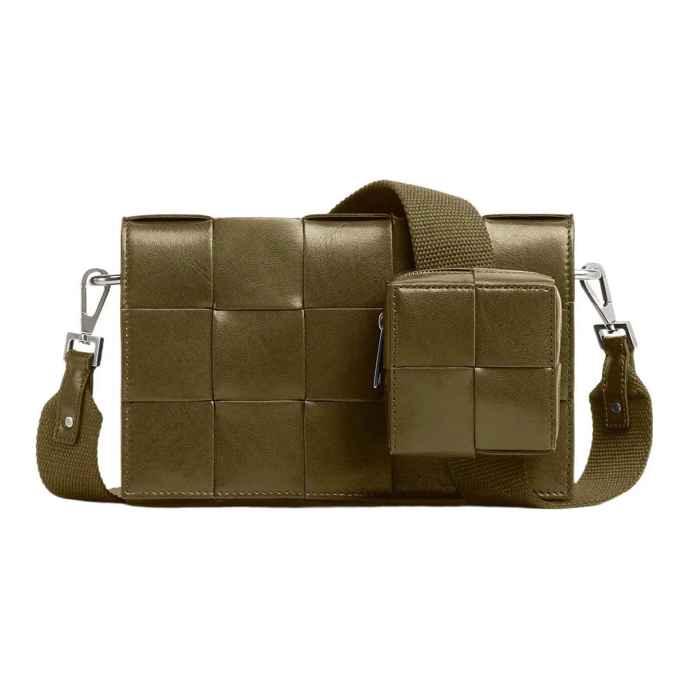Bottega Veneta Medium Cassette With Versatile Strap Intreccio Mud