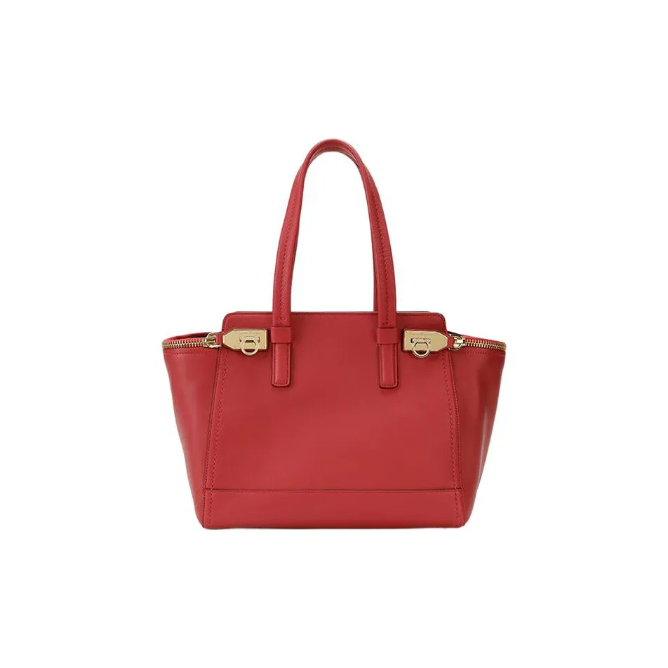 FERRAGAMO Cow Leather One Shoulder Handbags Regular Women's Red