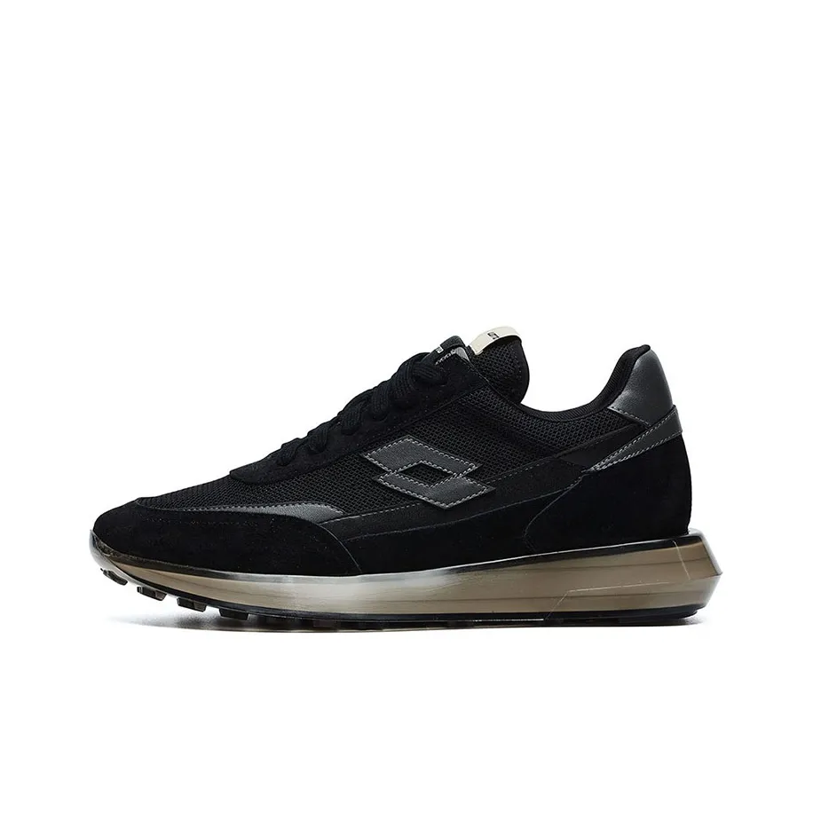 LOTTO Tiger Race Slip Resistant, Abrasion Resistant, Lightweight Low Top Casual Shoes Men's Black