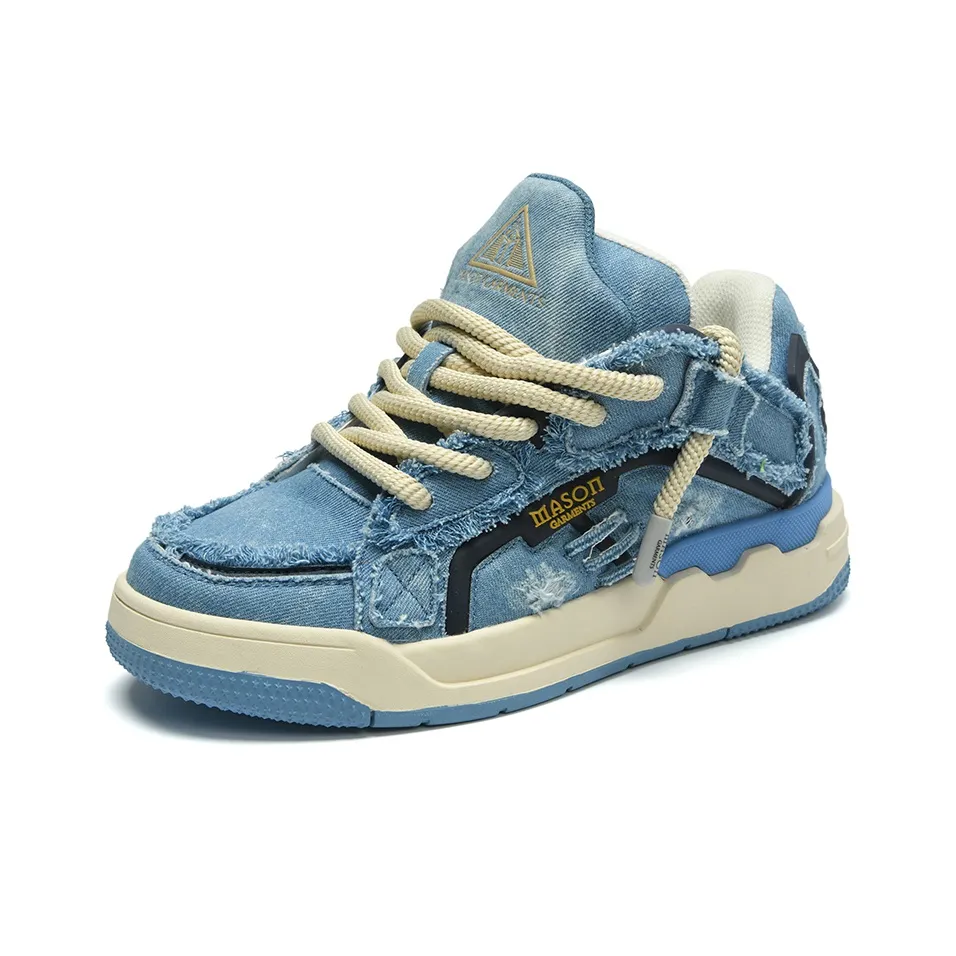 Masongarments Skateboard Shoes Unisex Low-Top Blue