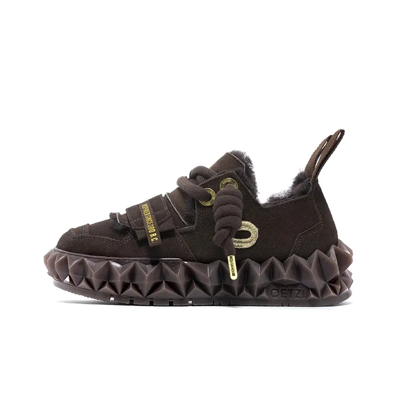 OETZI Низкий Топ Стильный Скейтбординг Унисекс Кофейный