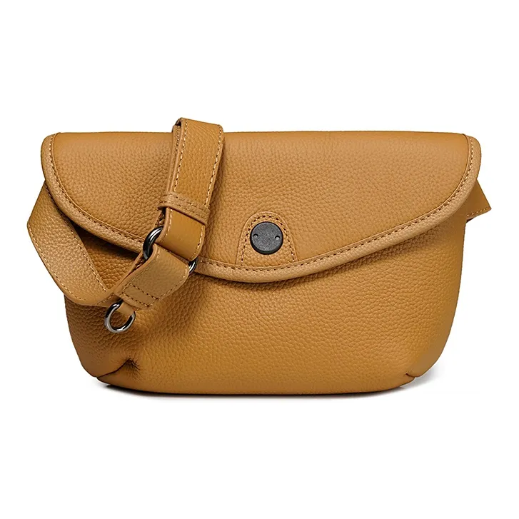 AJ AOIRJ Корова Кожа Конверт Сумка Сумка через плечо Мини Унисекс Кремовый Абрикос Карамель Чай Коричневый Черный