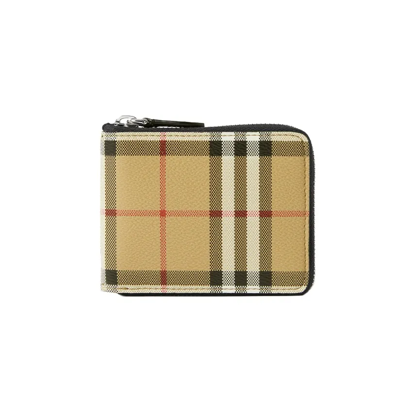 Burberry Кожа Кошелек Мужской Бежевый