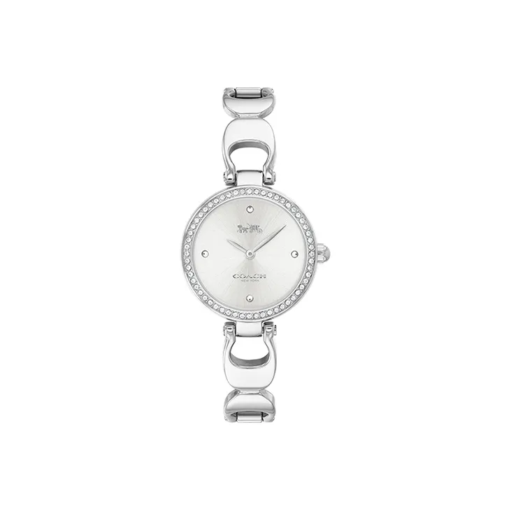 COACH Park Collection Женские часы Кварцевый механизм Ремешок из нержавеющей стали Серебристый циферблат