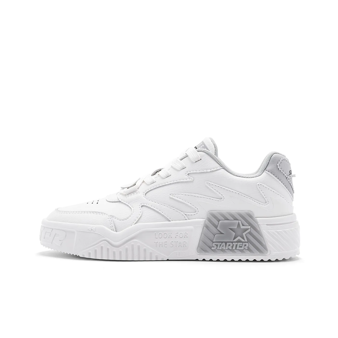 STARTER Vol Light Sound Волна Обувь Устойчивая к истиранию Легкий и Дышащий Низкий Топ Кроссовки для скейтбординга Мужской Белый