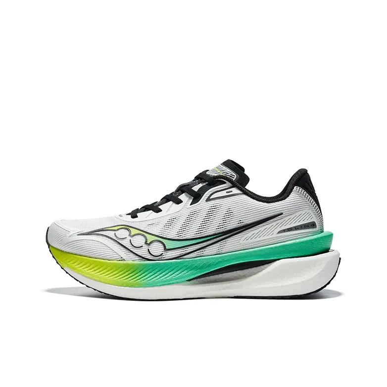 Saucony IDLING Cruise Амортизаторы Шок Низкий Топ Тренировочные Беговые Кроссовки Унисекс Белый Зеленый