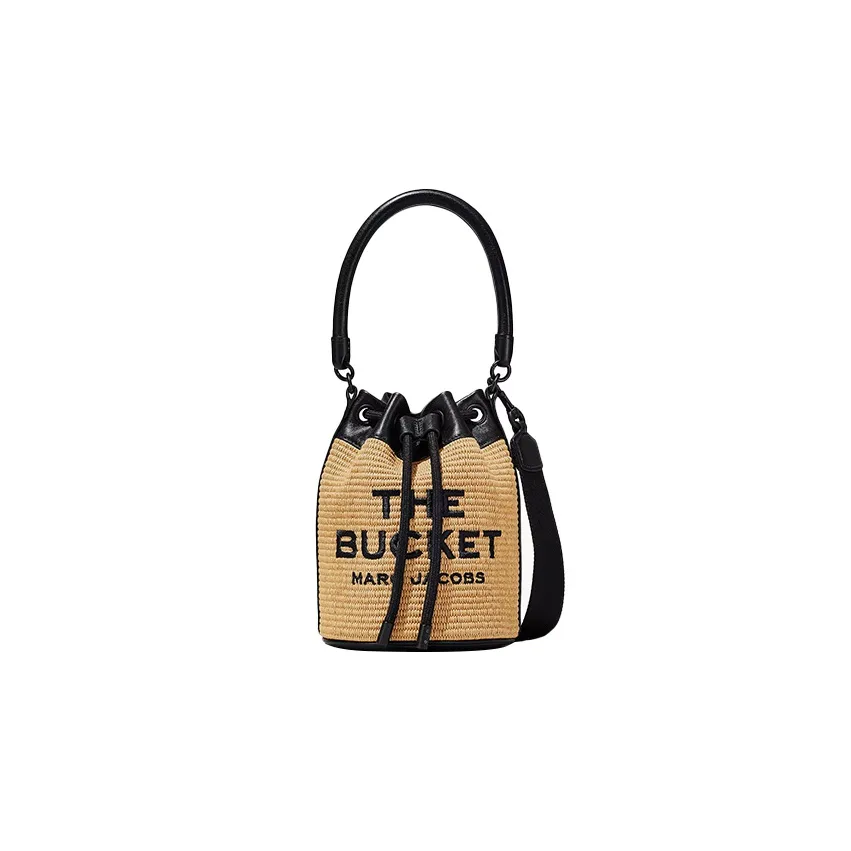 MARC JACOBS Leather Bucket Bag, Shoulder Bag, Crossbody Bag, Handbag Regular Women's Light Umber