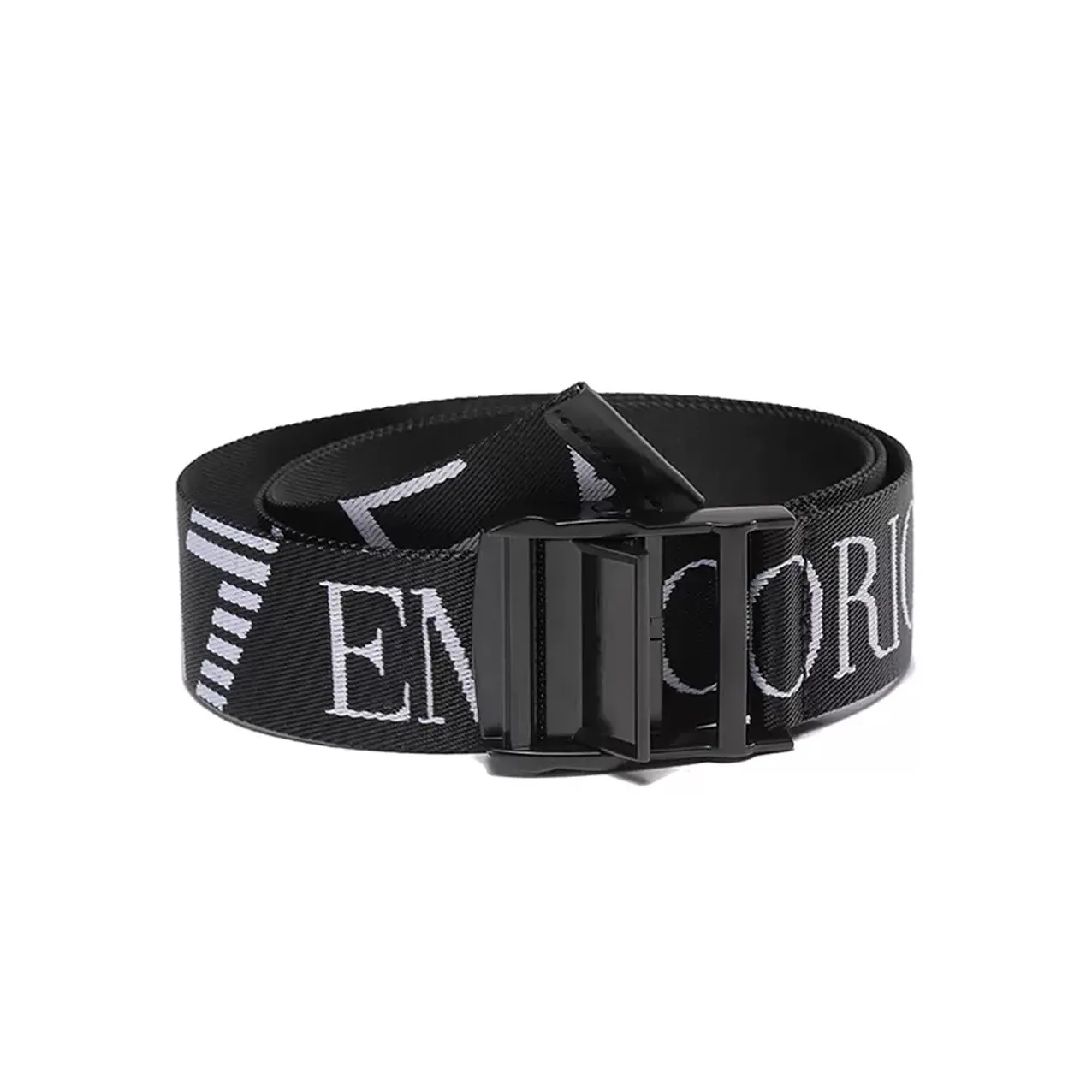 Ea7 EMPORIO ARMANI Logo print Buckled Belt