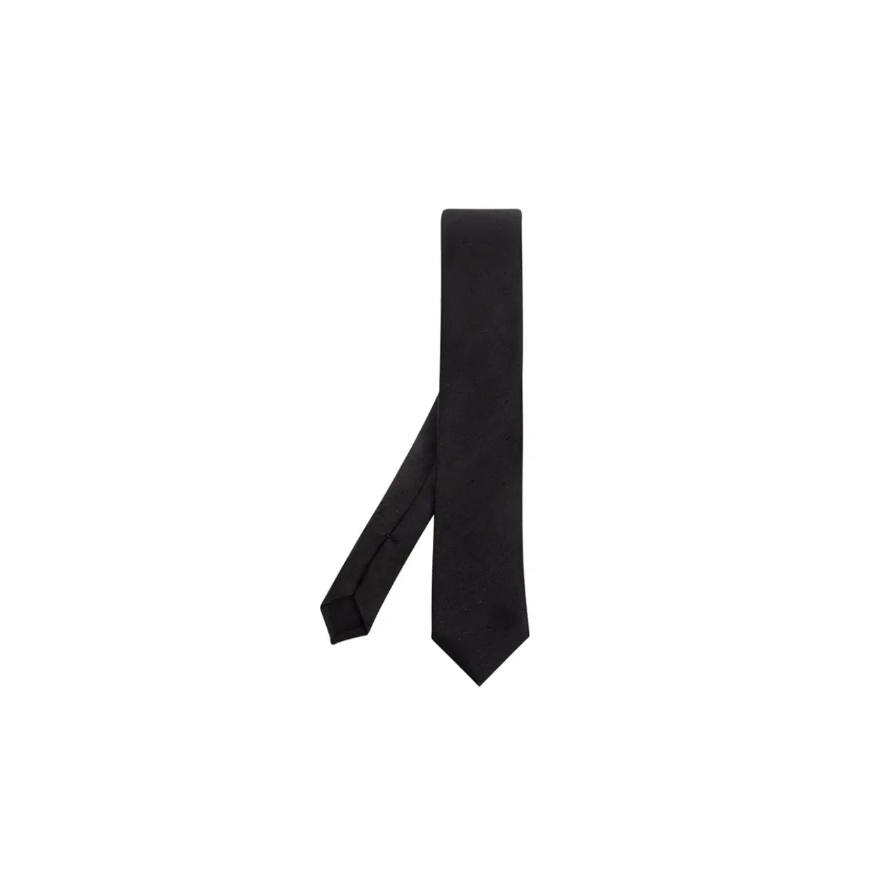 SAINT LAURENT Шелковые галстуки черные мужские