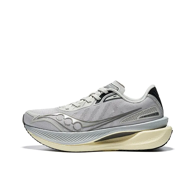 Saucony IDLING Cruise Shock Absorbers Slip Resistant Abrasion Resistant Low Top Training Running Shoes Unisex Gray