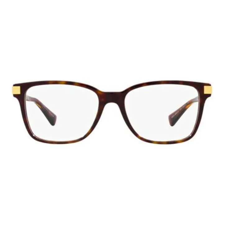 VERSACE Irregular Shape Eyeglass Frames Men's Brown