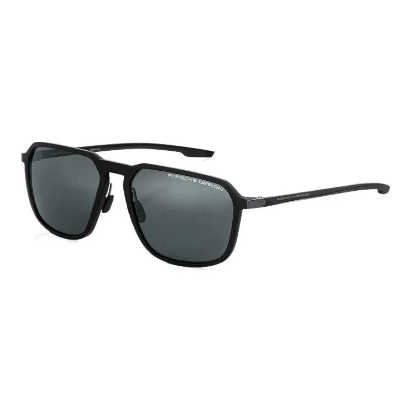 PORSCHE DESIGN Plate Frame Irregular Shape Acetate Sunglasses With Polarized Lenses Unisex