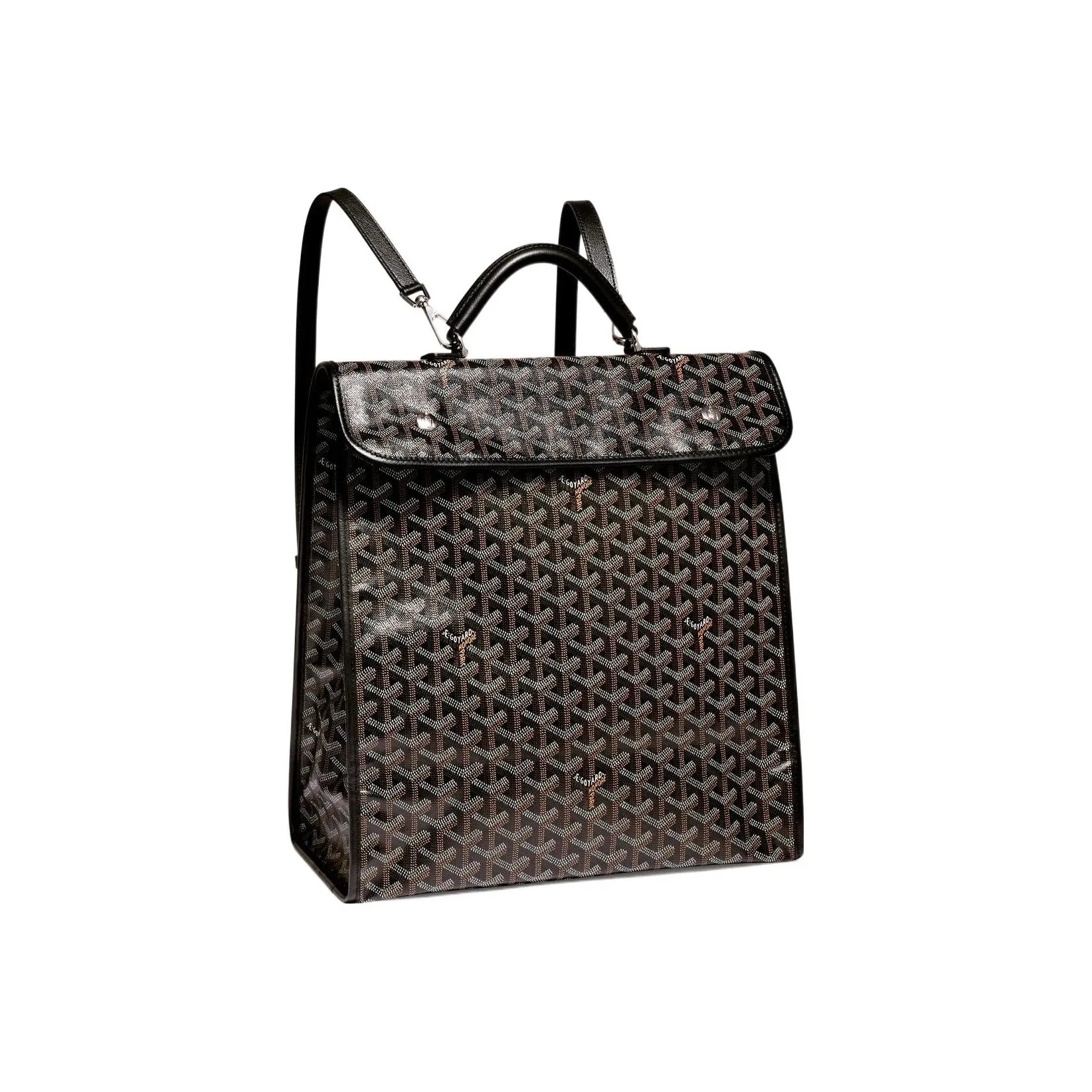 GOYARD Canvas With Calfskin Handbag Backpack Medium Size Unisex 11 Colors