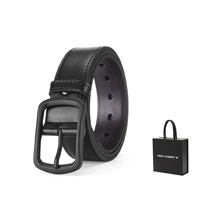 FREE RABBITⅡ Sun Style Buckle Belt For Young And Middle Aged Businessmen Casual Pants With Belt Width  3.8cm Unisex