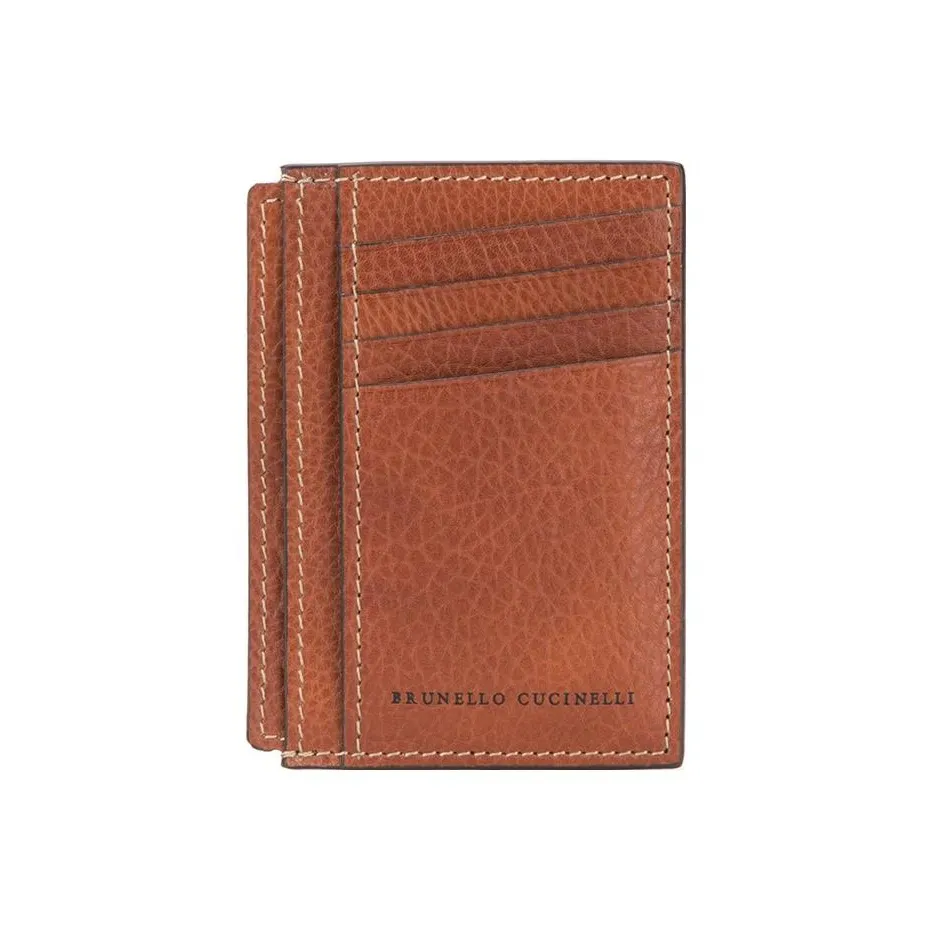 Brunello Cucinelli Logo Stamp Cardholder