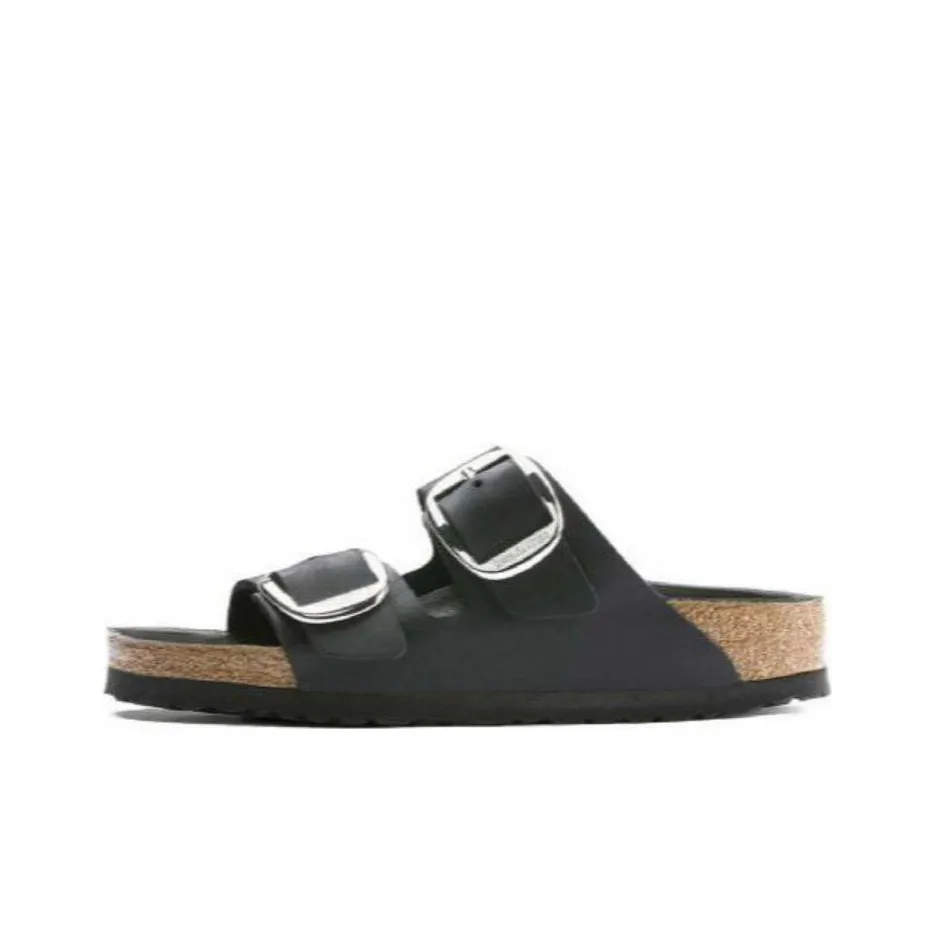 Birkenstock Arizona Big Buckle Oiled Leather Narrow 'Black' Women's