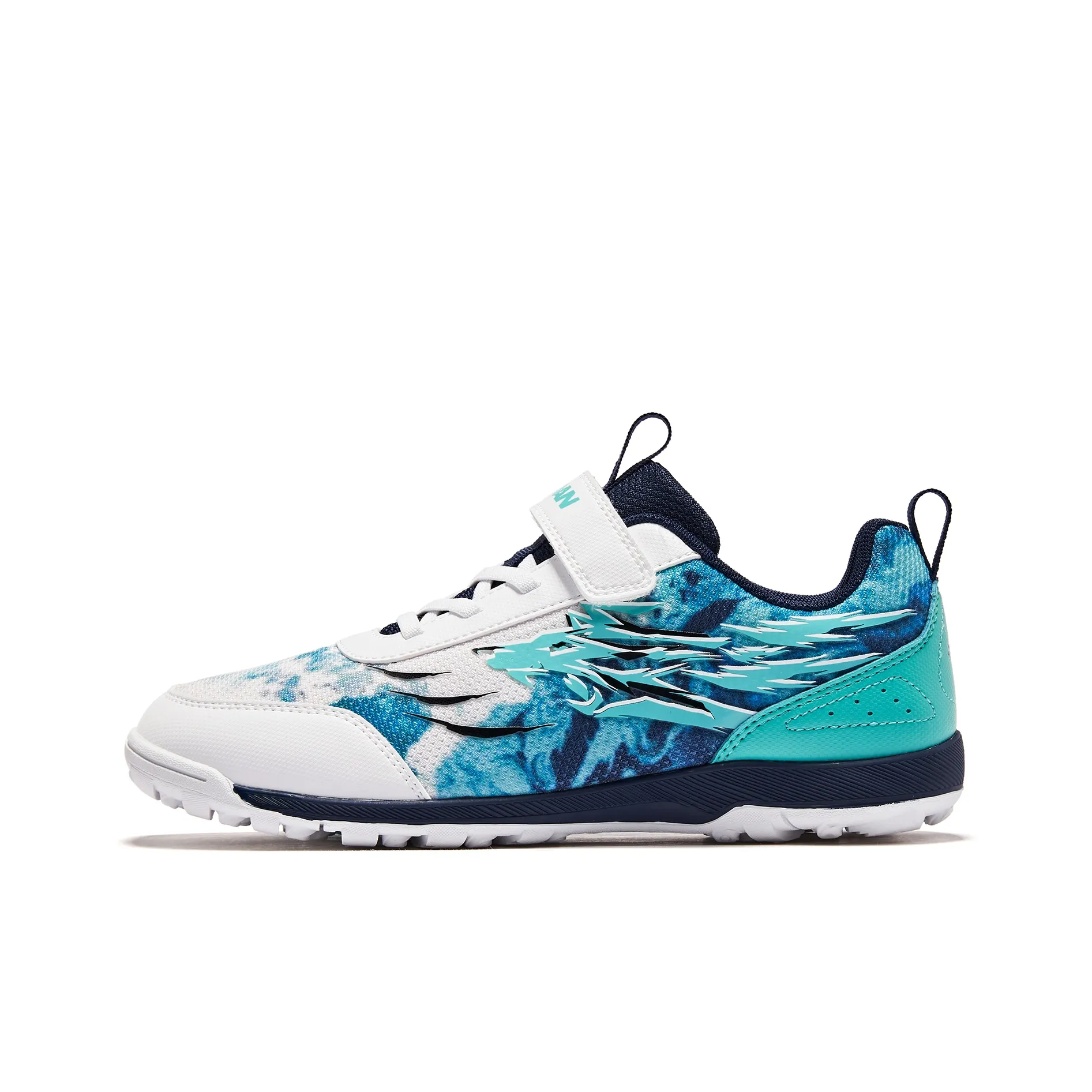 QIAODAN Wear-Resistant Slip-Resistant Low-Top Sports Casual Shoes Teenagers White Blue