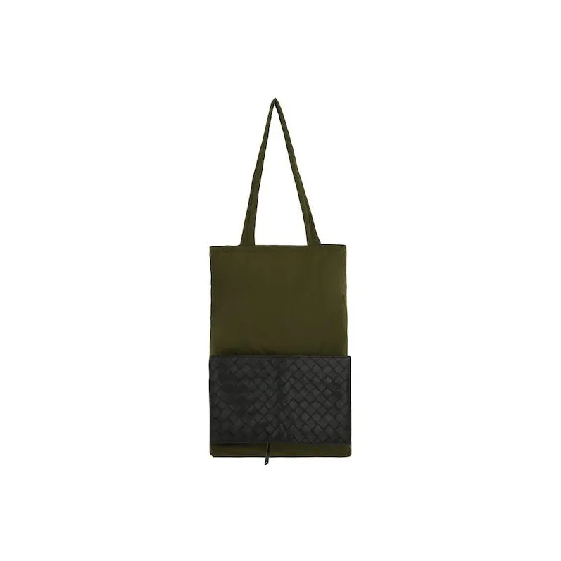 Bottega Veneta Nylon Tote Green/Black
