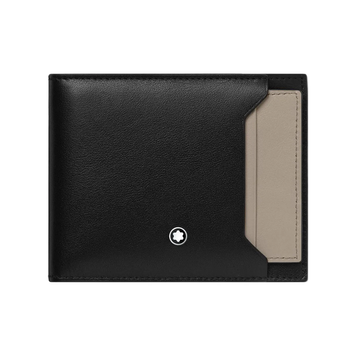 MONTBLANC Коровья кожа Держатель для карт кошелек Мужской Черный