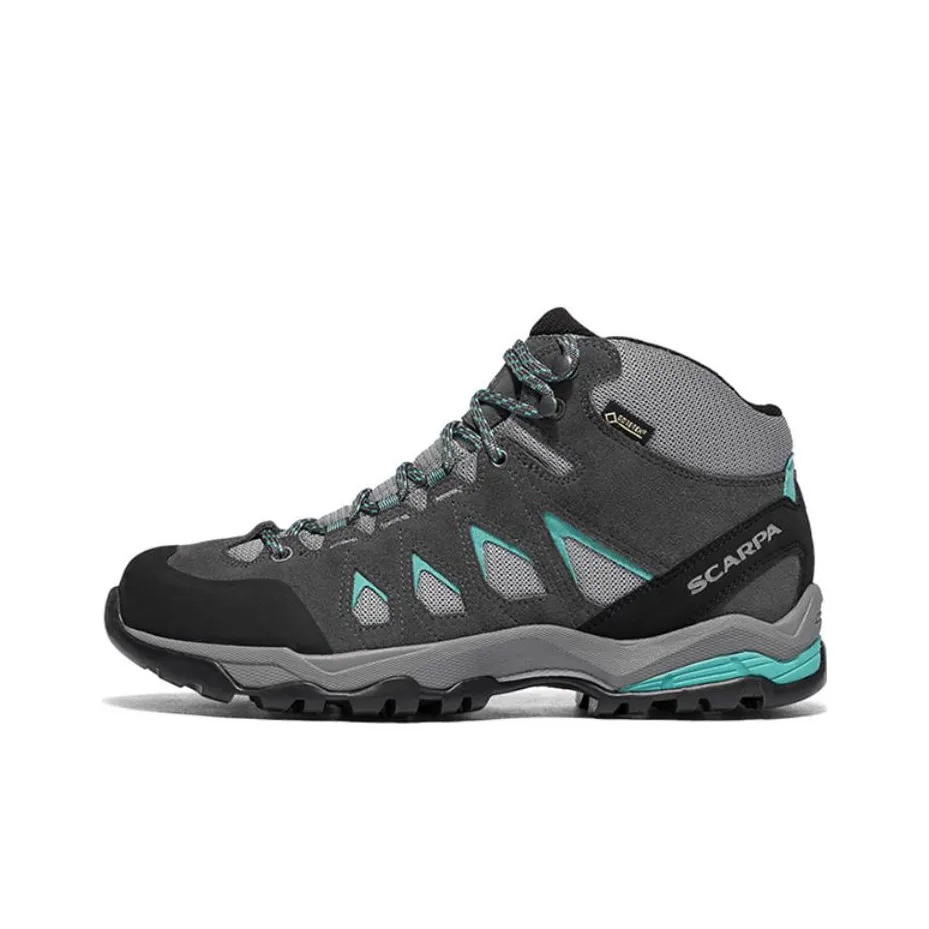 SCARPA Moraine Slip-resistant Abrasion-resistant MID Топ Уличная обувь Женская Серый Синий