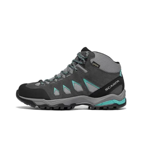 SCARPA Moraine Трекинговые ботинки MID Топ Средне-серый/Штормовой серый/Голубая лагуна Женские