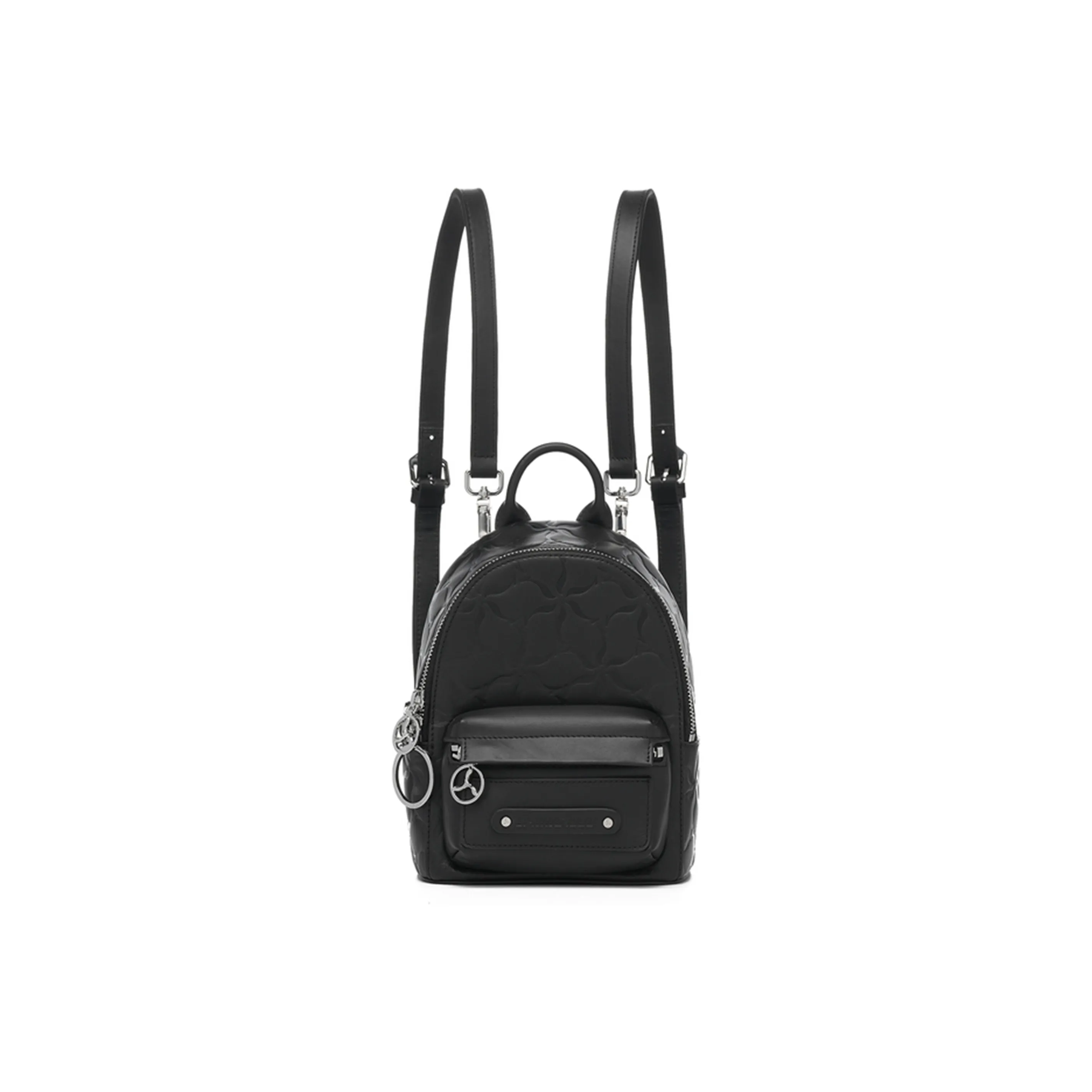 LI NING 1990 Коровья кожа Рюкзак Маленький Женский Черный