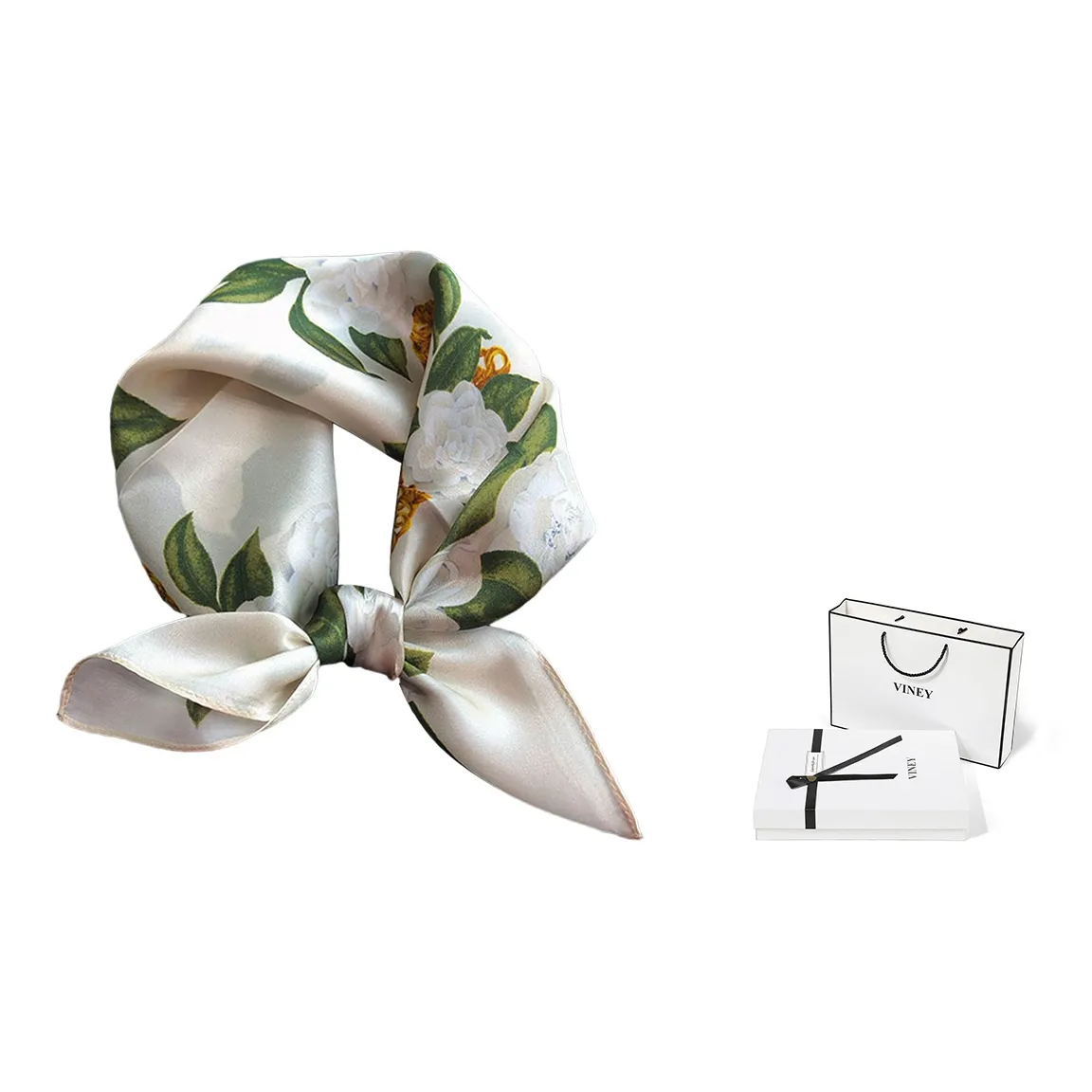 VINEY Mulberry Silk Scarves Women's