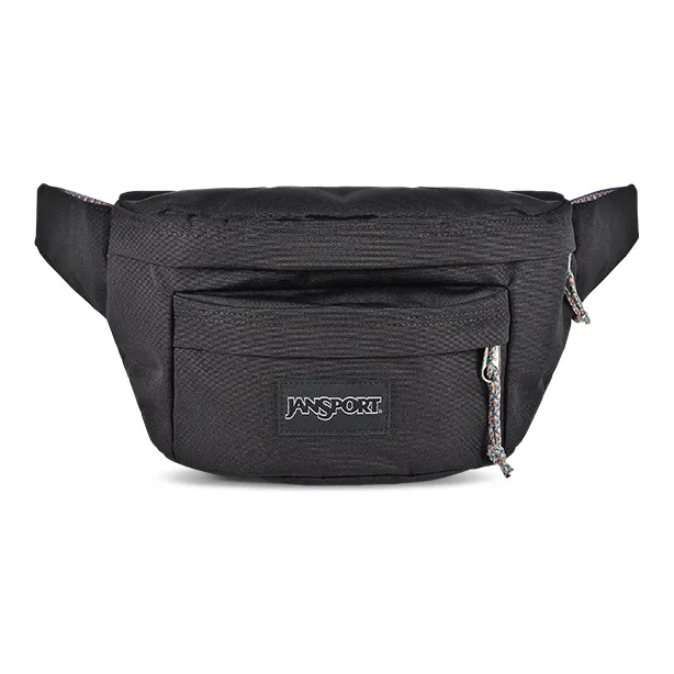 JanSport Fabric Shoulder Bag, Crossbody Bag, Sling Bag, Fanny Pack Tubas Unisex Black