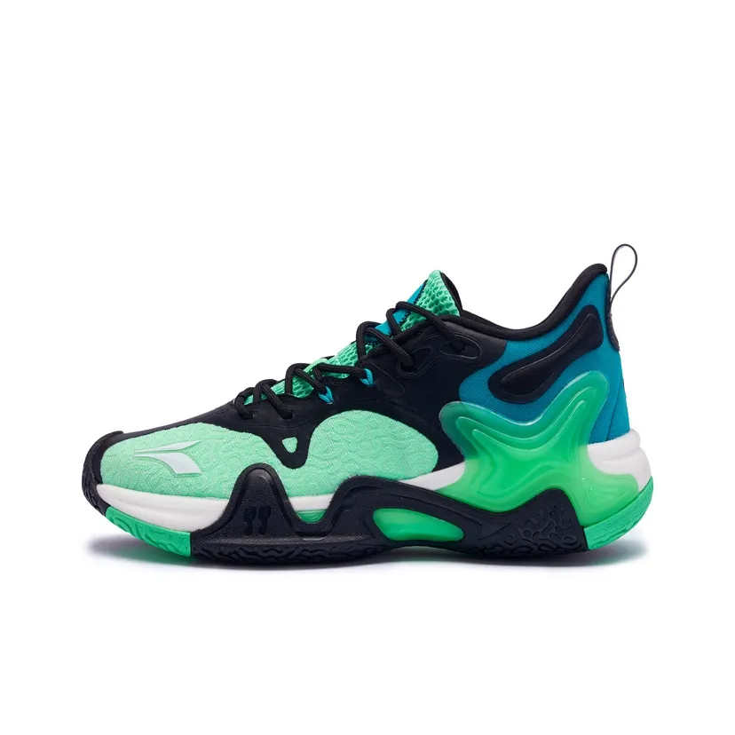 361° LAVA 2,0 Ignite On Touch Амортизация Износостойкие Низкие Баскетбольные Кроссовки для Игры Мужские Бирюзовые