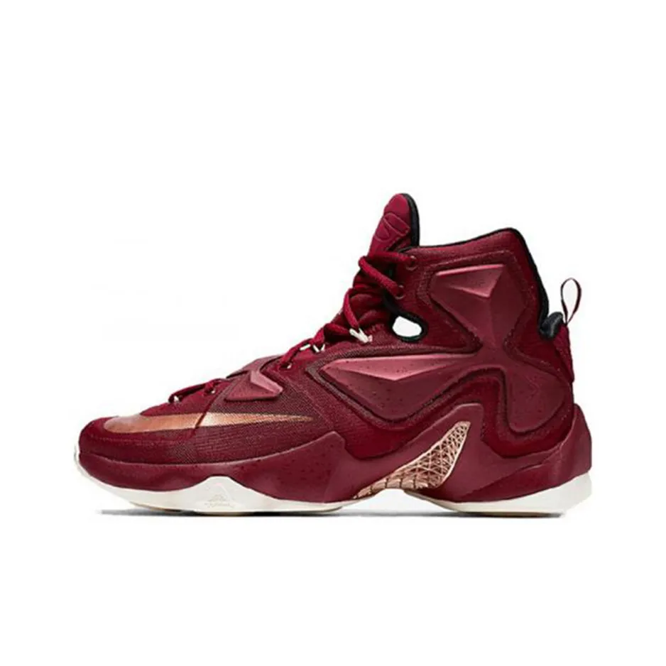 Nike Lebron 13 LeBron EP High Топ Баскетбольные кроссовки для игры Мужской Бордовый Азиатская Версия