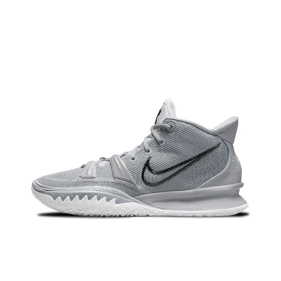 Nike Kyrie 7 MID Топ Баскетбольные кроссовки Мужской Серебристо-серый