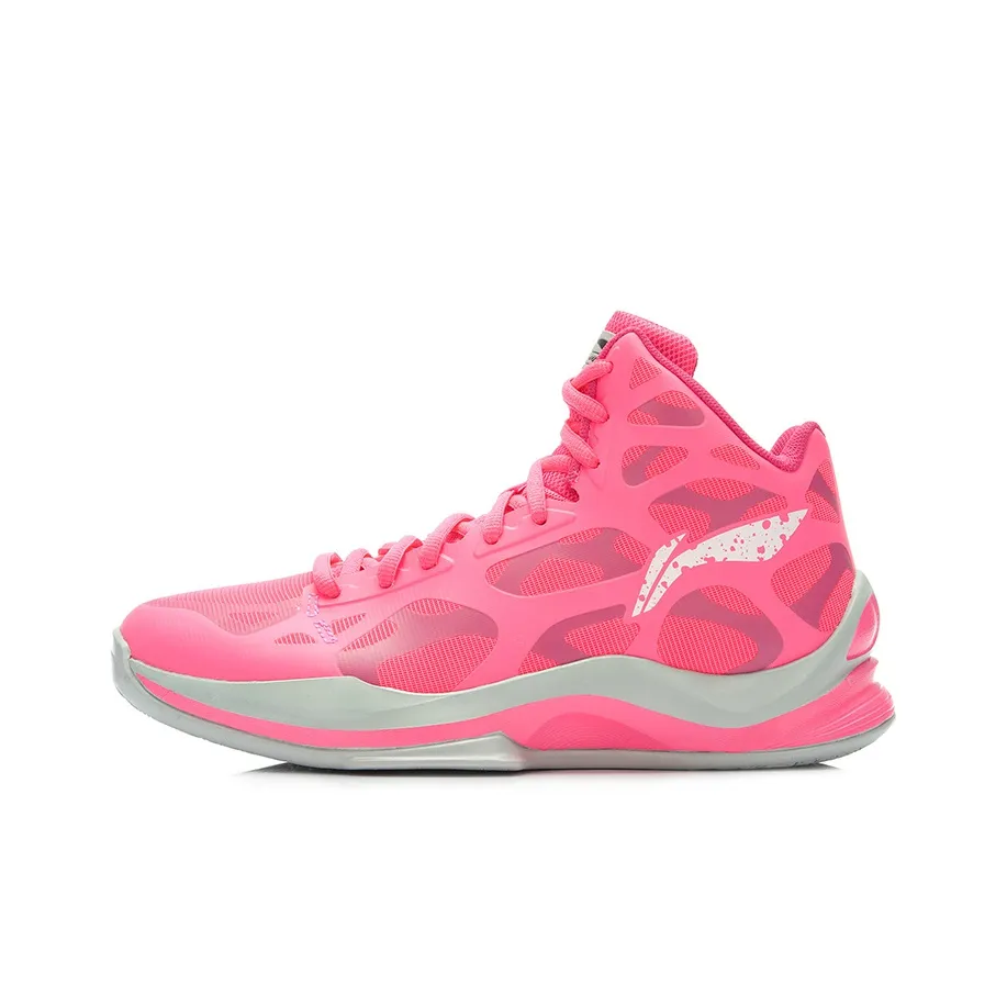 Подкладка SONIC 3 покрытие поддержка амортизация высокие топы баскетбольные кроссовки мужской розовый серый