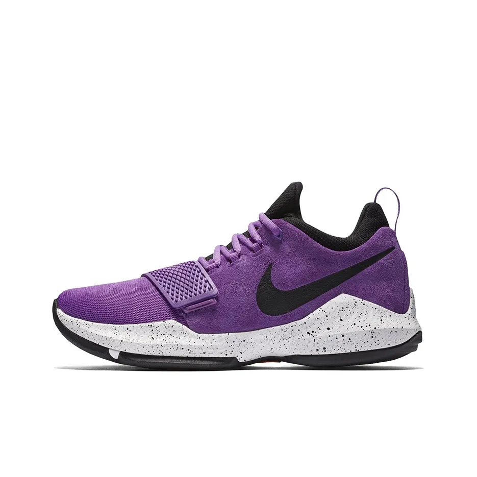 Nike PG 1 EP 'Яркий Фиолетовый' Нескользящий Легкий Низкий Топ Баскетбольные Кроссовки для Игры Мужской Фиолетовый Белый