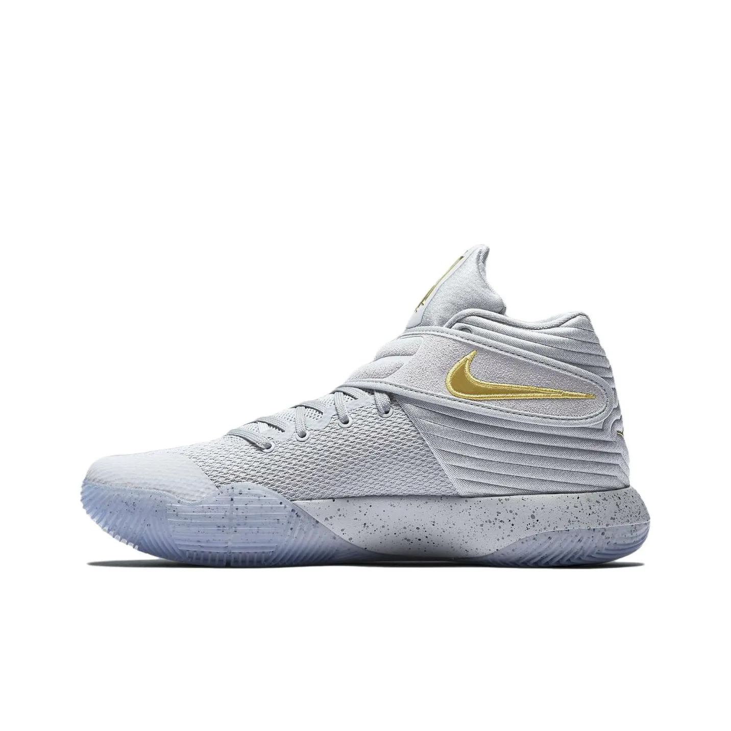 Nike Kyrie 2 'Battle Grey' Irving 2 Cushioned Slip Resistant Mid Top Basketball Shoes Men's Gray