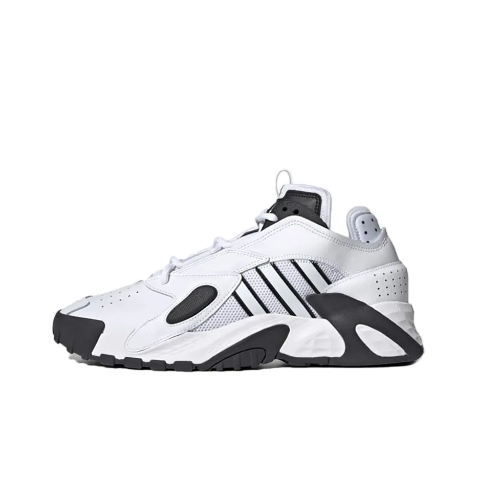 Adidas Originals Streetball Slip Резистентный к истиранию Низкий топ Баскетбольные кроссовки Унисекс Белый Черный